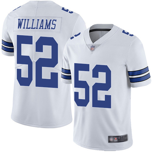 Men Dallas Cowboys Limited White Connor Williams Road #52 Vapor Untouchable NFL Jersey